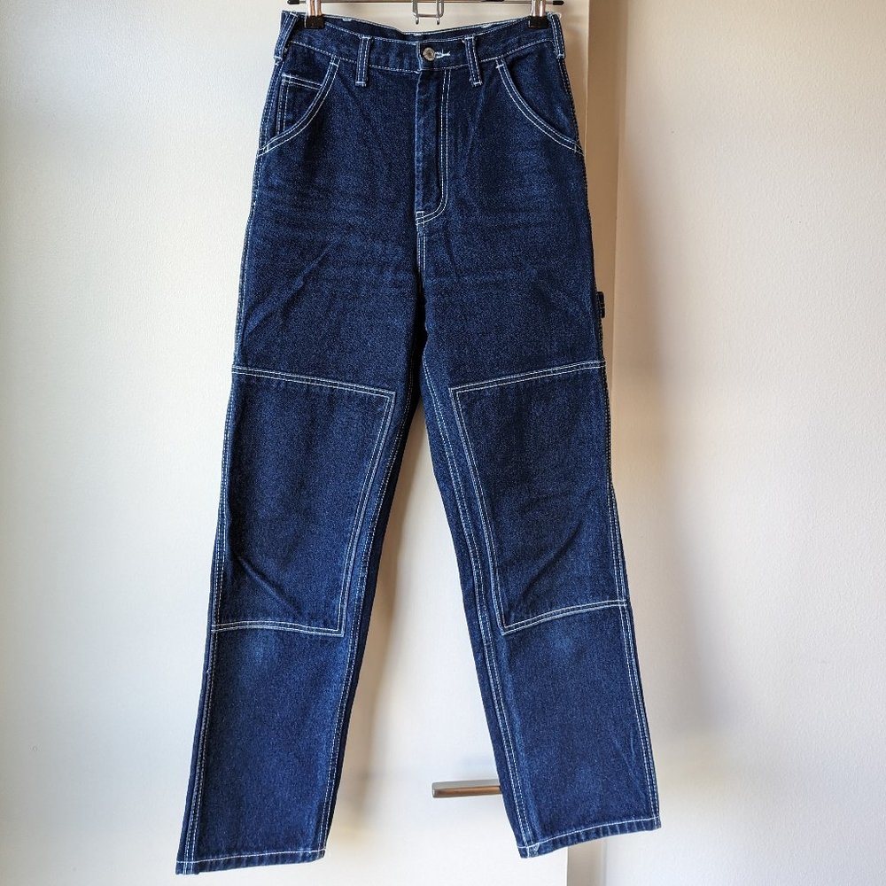 J. Galt Brandy Melville Ariana Carpenter High Rise Dark Wash Jeans (Size: Sm)